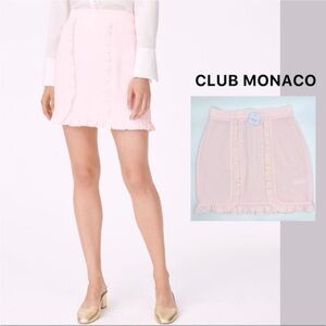 BNWT—Club Monaco Light Pink Mini Skirt Size 10